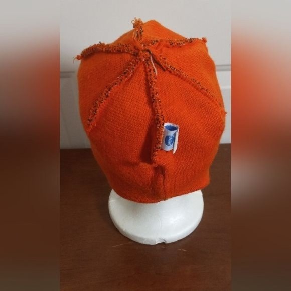 YOUTH NCAA Tennessee Volunteers Beanie Hat Knit Cap Orange White - Picture 6 of 8